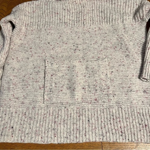 WoolOvers Multicolor Knit Turtle Neck Kangaroo Pouch Lambswool Sweater Sz S - Picture 6 of 14